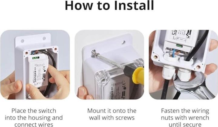 Image du produit Sonoff Boîtier étanche IP66 (Boîtier)