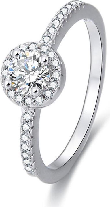 Produktbild Beneto Silver ring with crystals AGG194 - Circuit: 54 mm (L) (54)