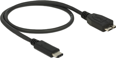 Actual product image Delock USB 3.1 connection cable (0.50 m, USB 3.1)
