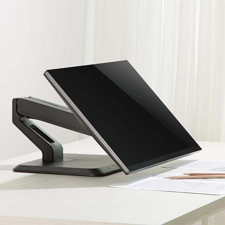 Produktbild Techly Schreibtischhalterung für 1 Touchscreen 17-32Zoll 43-81cm schwarz (Tisch, 32")