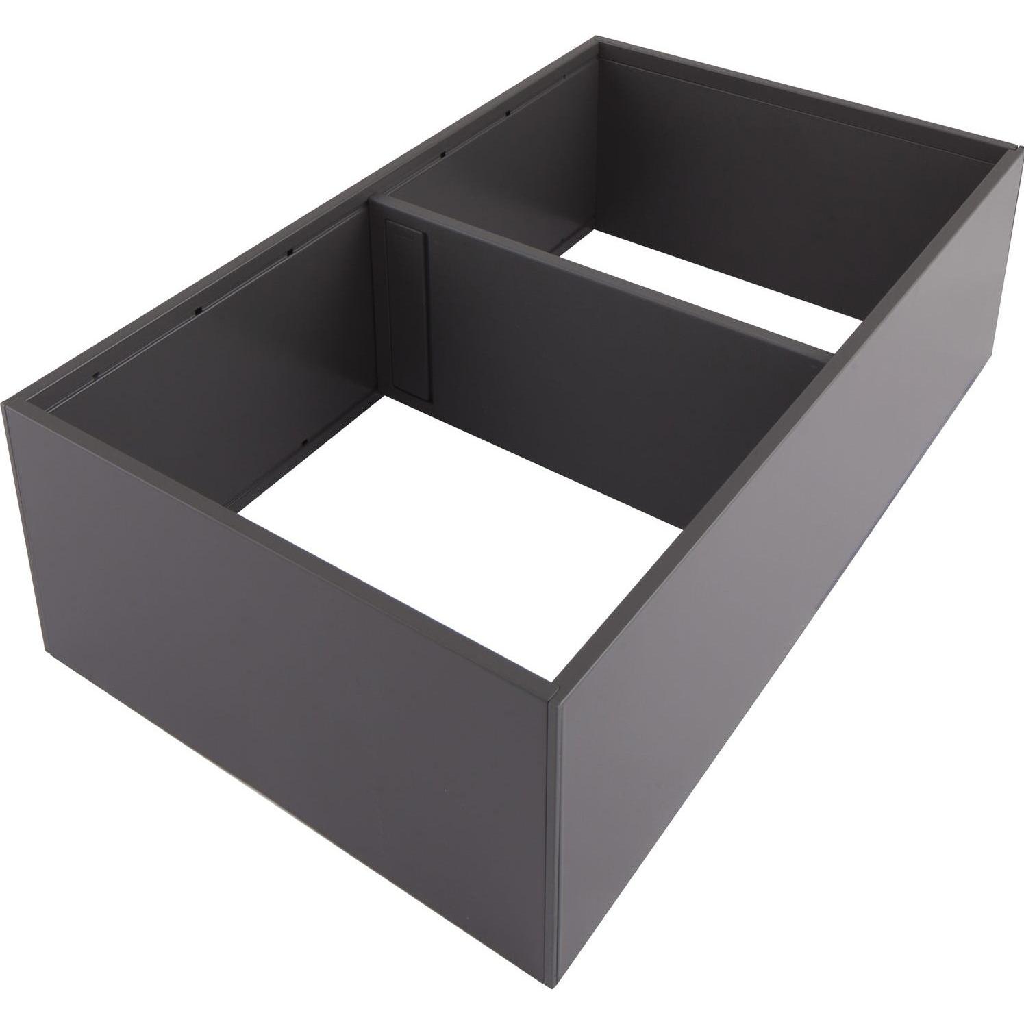 Blum Rahmen für LEGRABOX/MERIVOBOX AMBIA-LINE 218 für Frontschubkasten, Küchen Organizer, Schwarz