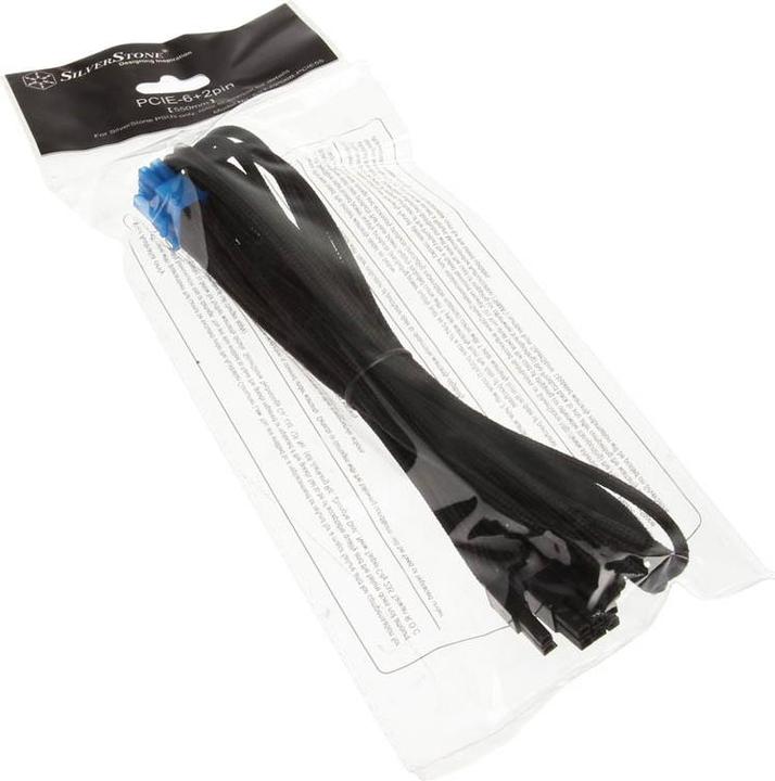 Actual product image Silverstone 6+2 PCIe cables for modular power supplies