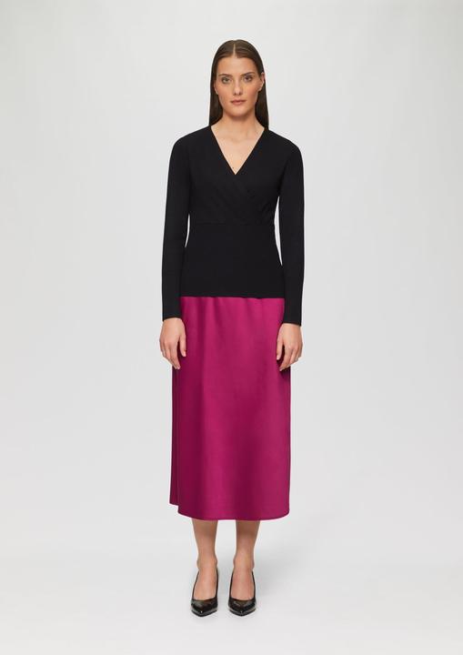 Produktbild s.Oliver Strickpullover Feinstrickpullover in Wickel-Optik (32)