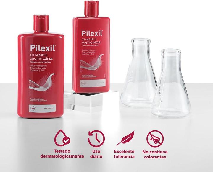Produktbild Pilexil SHAMPOO gegen Haarausfall, Packung 2 x 900 ml (1800 ml, Flüssiges Shampoo)
