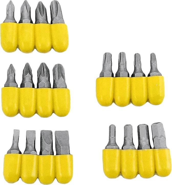 Actual product image Easy Work Schraubklingenbitsatz (3 - 4.5 - 6 - 7 mm, 4 x Philips size #0 - #1 - #2 - #3, 4 x Pozidrive size #0 - #1 - #2 - #3, 4 x star T10 - T15 - T20 - T25, 4 x hexagon 3 - 4 - 5 - 6 mm)