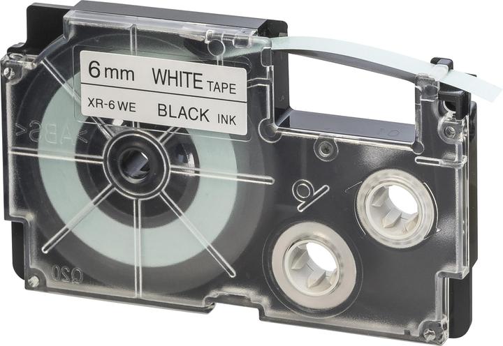 Casio Writing ribbon XR (0.60 cm, White, Black)