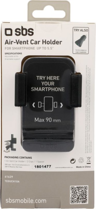 Actual product image SBS Universal car holder for smartphone up to 5,5Inc