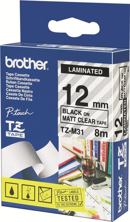 Produktbild Brother TZM31 Mattes Band (18.24 cm, Schwarz)