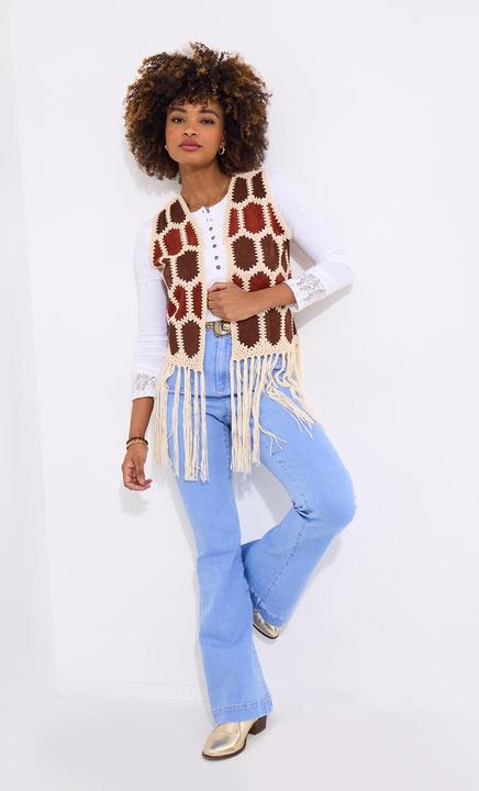 Produktbild Joe Browns Boho Crochet Fringe Gilet (One Size)