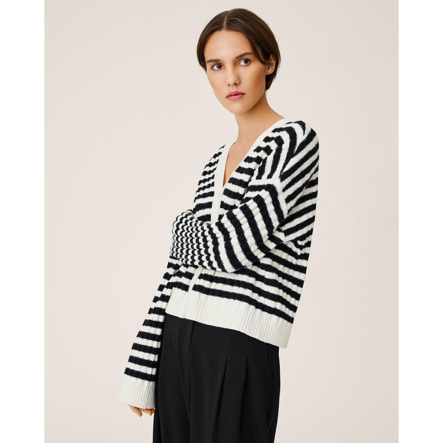 Thumbnail - Moss copenhagen, Damen, Pullover, strickjacke, damen kitna, Violett, (L)