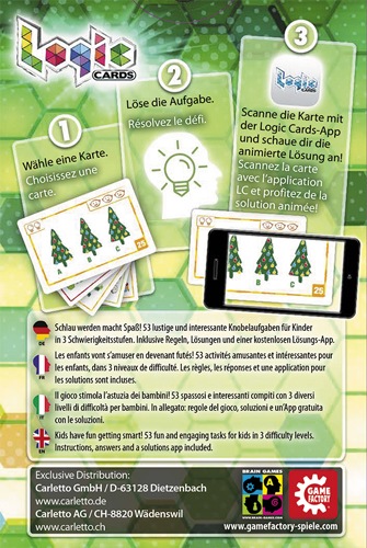 Actual product image Game Factory Logic Cards: Kids (German, English, French, Italian)