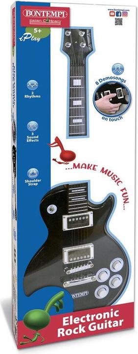 Actual product image Bontempi Electric Rock Guitar Black (Italian, English, German, French)