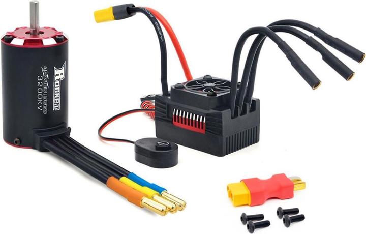 Actual product image Surpass Hobby Rocket V2 supersonic 3660 brushless motor 2800KV with 60A ESC combo