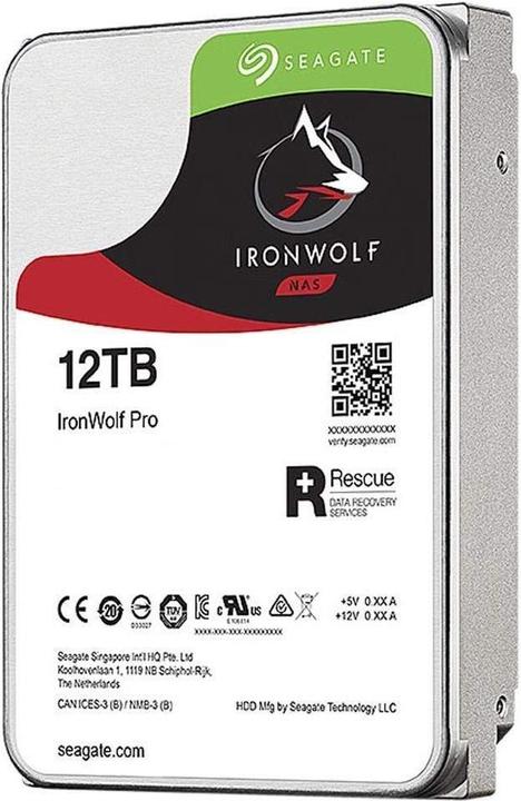 Image du produit Seagate Ironwolf PRO Enterprise NAS HDD /s SATA cache 3.5inch for N (12 To, 3.5", CMR)