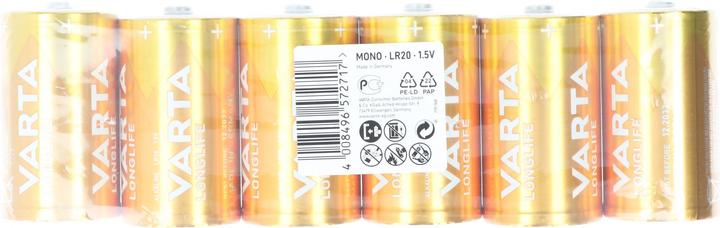 Varta LONGLIFE Extra (6 pcs., D, 15800 mAh)