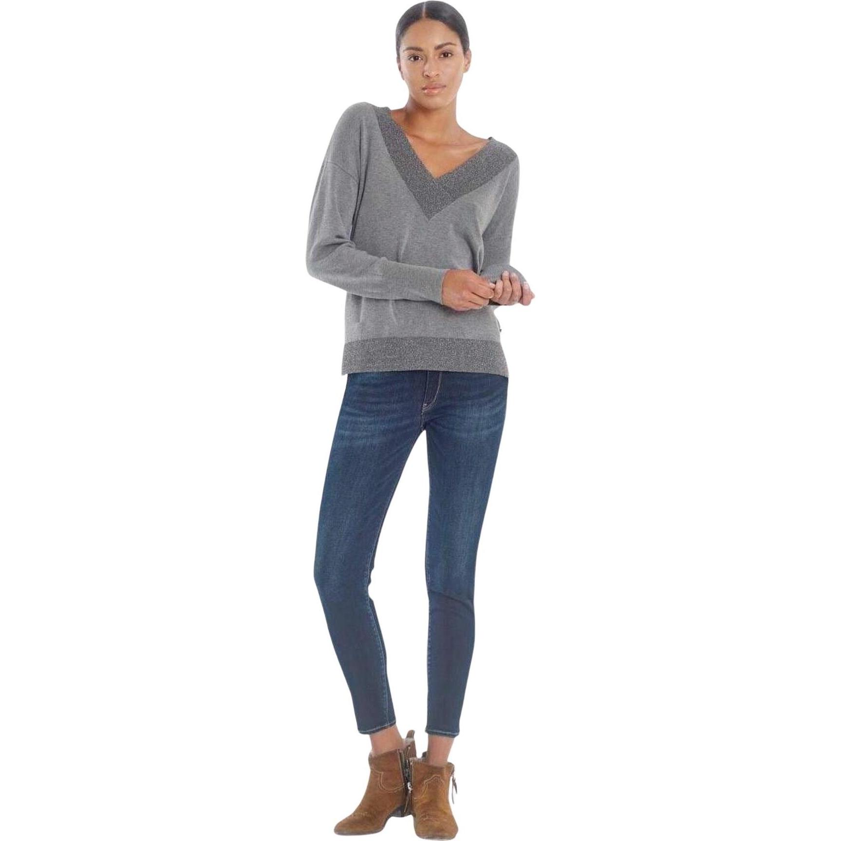 Le Temps Des Cerises, Damen, Jeans, damenjeans mit hoher taille pulp 7/8 n°1, Blau, (27)
