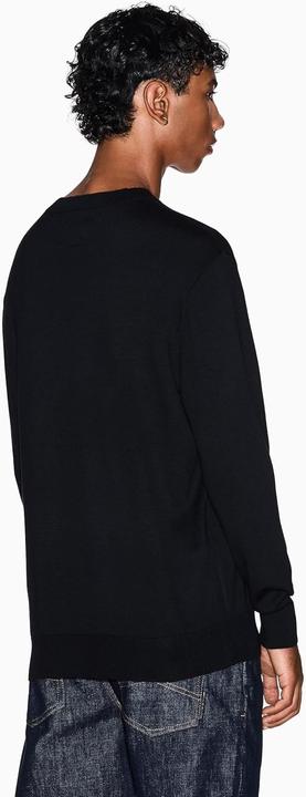 Produktbild Armani Exchange Merino Wool Crew Neck Sweater - Black (S)
