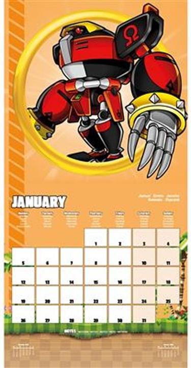 Actual product image Sonic The Hedgehog 2026 Square Calendar