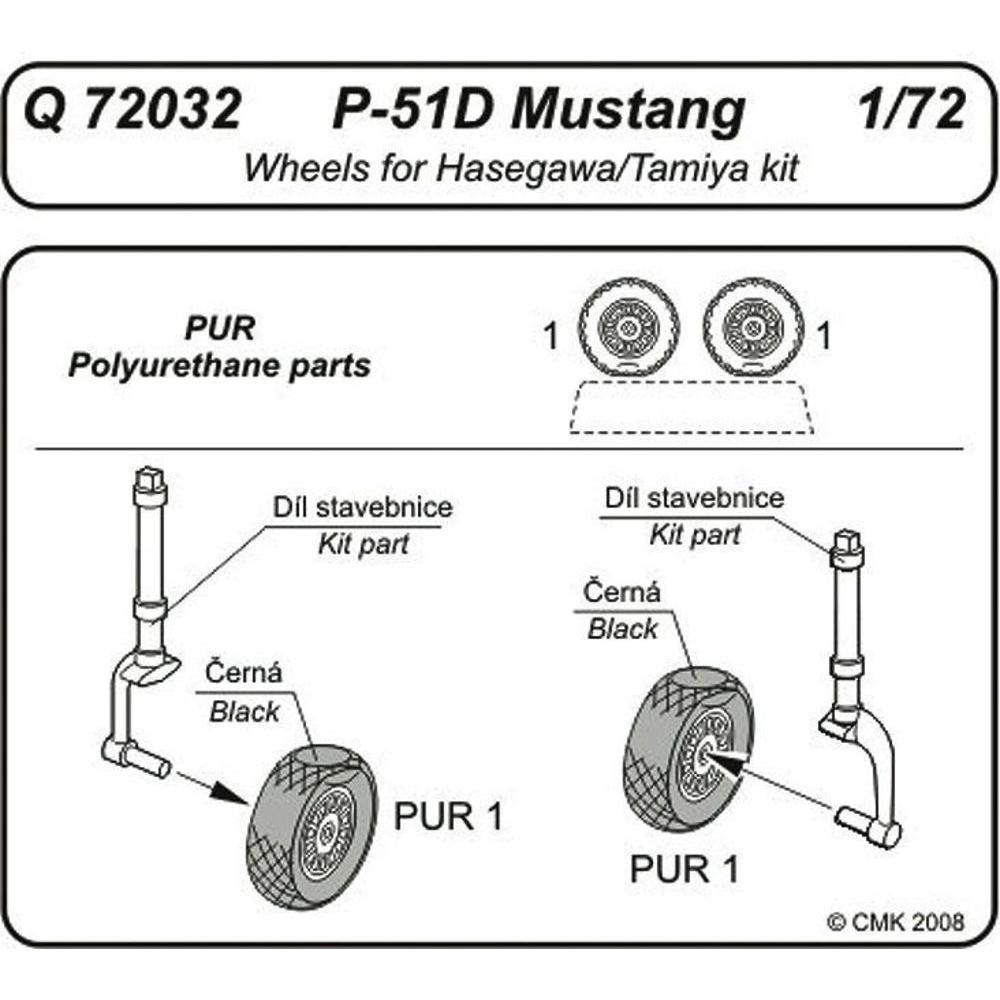 CMK P-51D Mustang wheels
