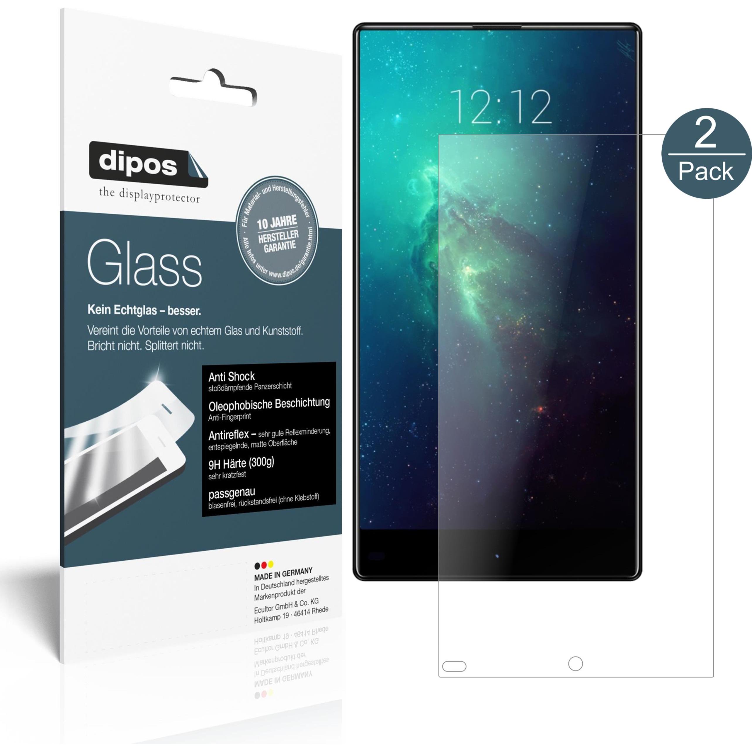 Dipos Displayschutz Anti-Shock (2 Stück, VKworld Mix Plus), Smartphone Schutzfolie, Transparent