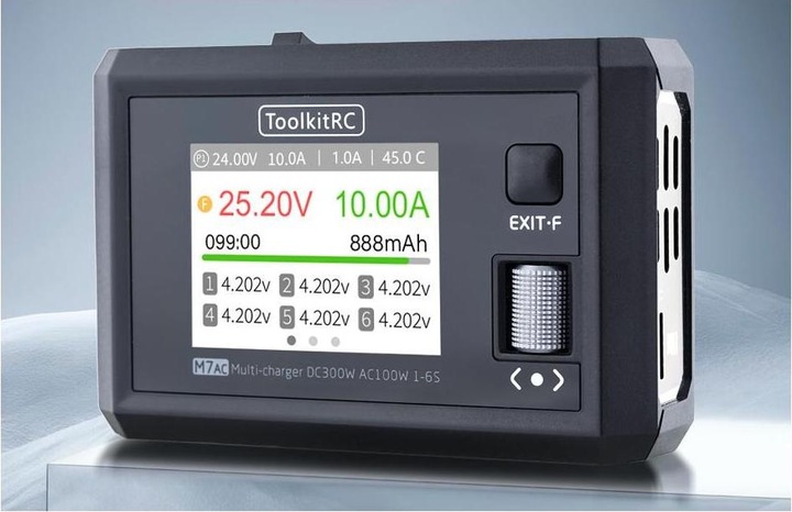 Immagine prodotto Toolkitrc Caricabatterie M7AC AC/DC 100W 1-6S
