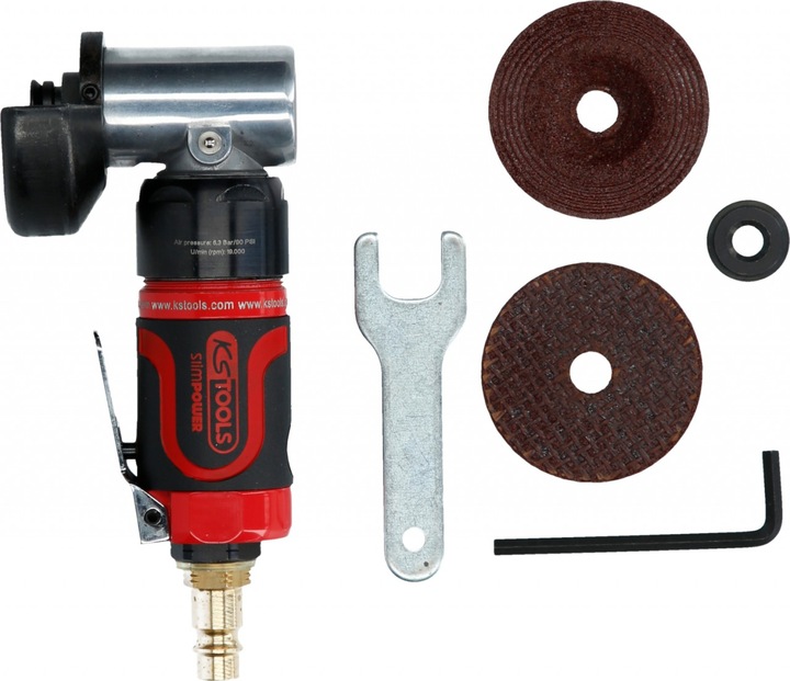 Productafbeelding KS Tools 1/4" SlimPOWER mini perslucht staafschuurmachine kort, 283 l/min, 220 watt (220 W)