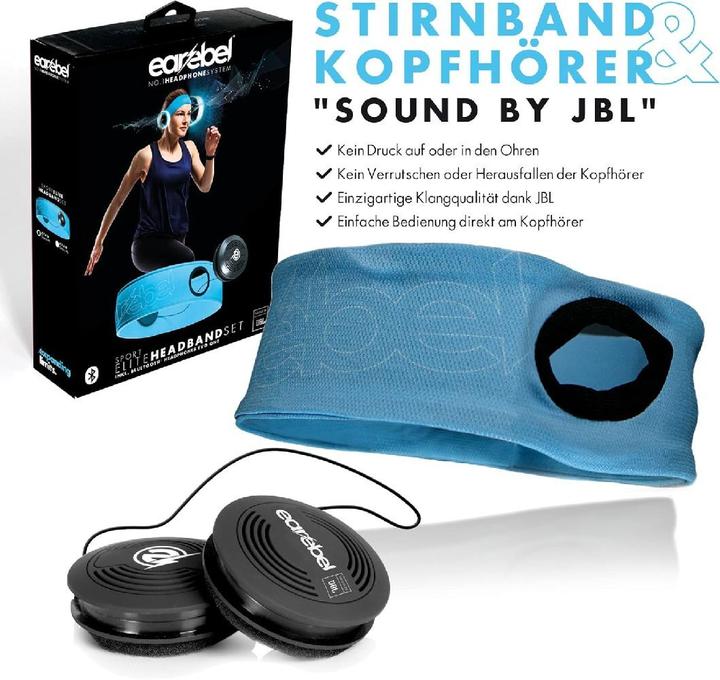 Produktbild Earebel - Elite - Hoofdband maat S/M - on ear - koptelefoon - sport koptelefoon - hardlopen - fitness fietse