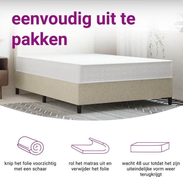 Actual product image vidaXL Taschenfederkern-Matratze (140 x 200 cm)