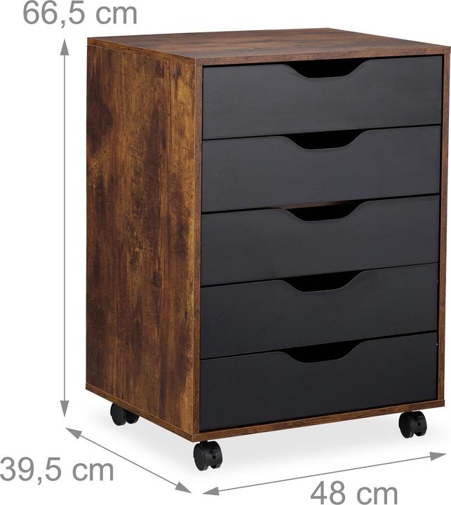 Produktbild Relaxdays Rollcontainer mit Schubladen