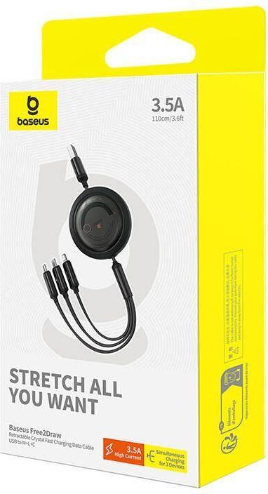 Produktbild Baseus 3in1 (1.10 m, USB 3.0, 100 W)
