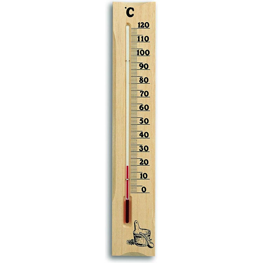 TFA, Accessori per saune, 40.1000 Termometro analogico per sauna in legno di pino
