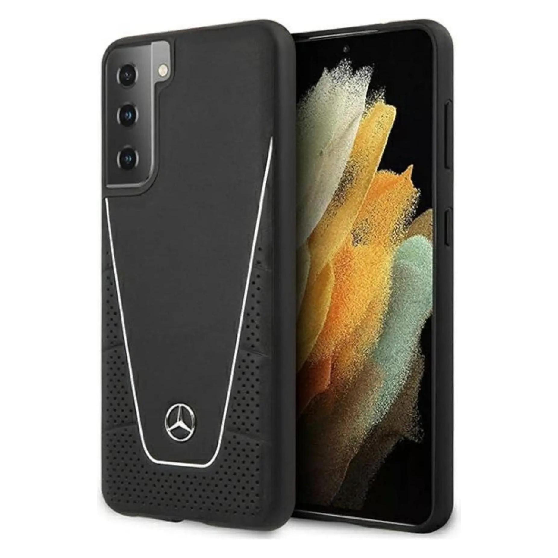 Mercedes MEHCS21SCLSSI S21 G991 Black / Black Hard Case Dynamic Line (Samsung Galaxy S21 5G), Smartphone Hülle, Schwarz