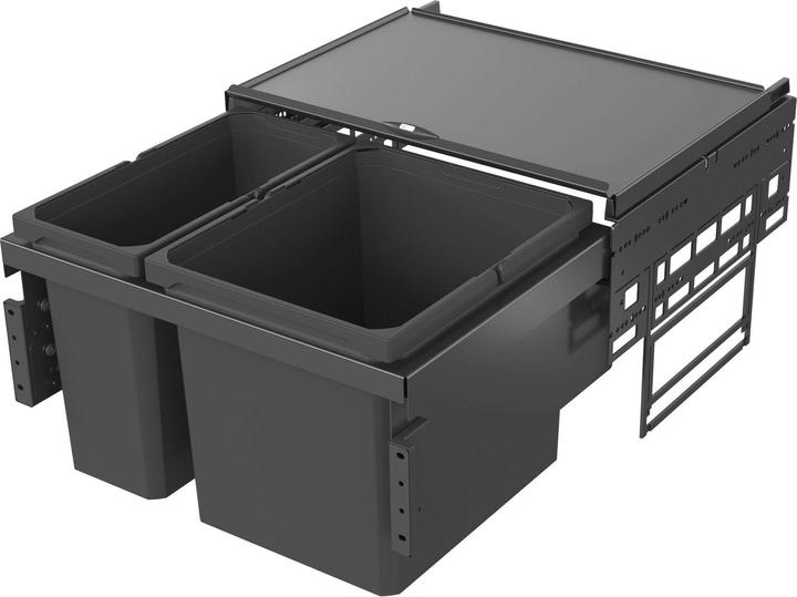 Actual product image Vauth-Sagel VS ENVI Space waste separation system KB 600 mm 1 x 29/1 x 16 litres lava grey (16 l)