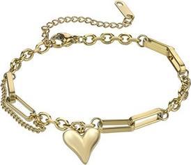 Immagine prodotto Marc Malone Scarlet Gold Bracelet Mcb24003g - Gold-Plated Bracelet With A Heart