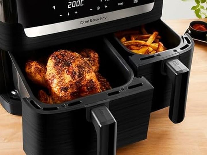 Image du produit Tefal EY9018 Dual Easy Fry Doppelkammer Heissluftfritteuse