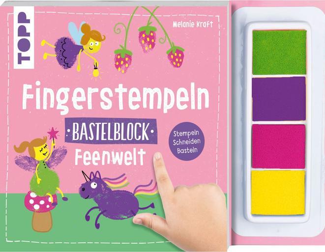 Actual product image Fingerstempeln Bastelblock: Feenwelt