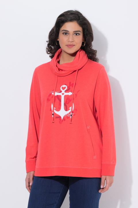 Actual product image Ulla Popken Anchor Graphic Sweatshirt (56)