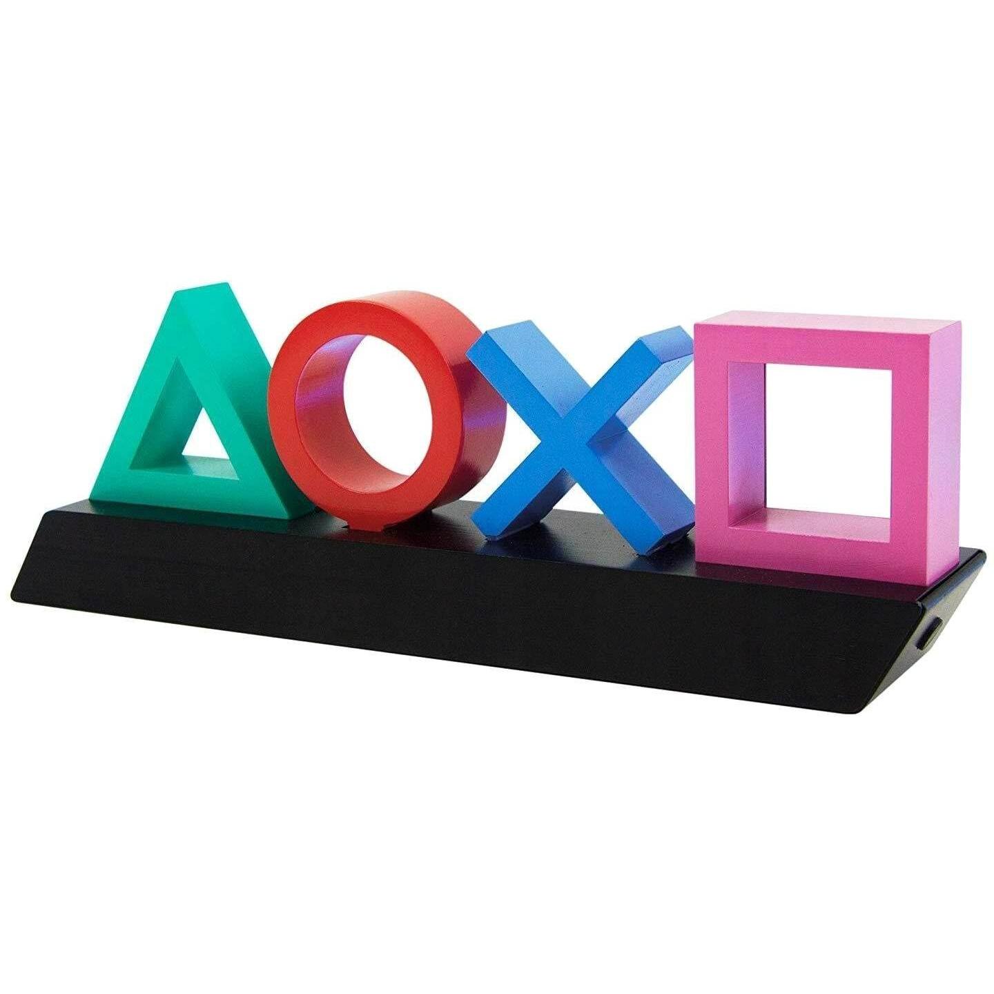 Paladone Products Dekoleuchte PlayStation Icons (Playstation Classic), Weiteres Gaming Zubehör, Grün, Rot, Blau, Pink