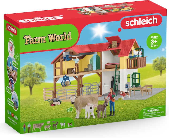 Image du produit Schleich Ferme avec étable et animaux