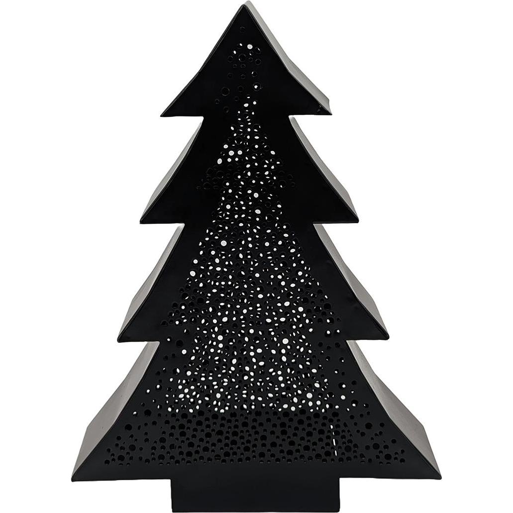 Lambert Schneider, Portacandele, Nordis Windlicht, Eisen pulverbesch., schwarz H 35 cm, 25 x 7 cm