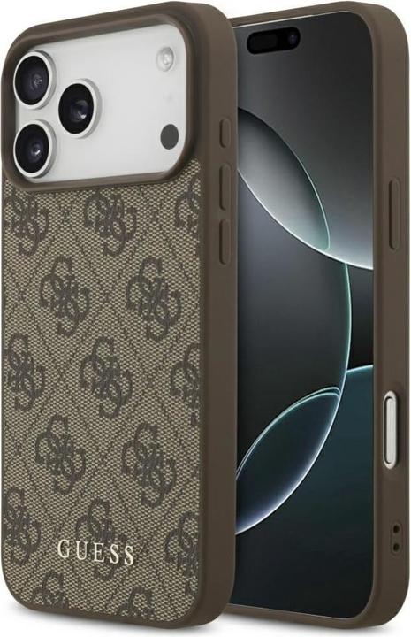 Actual product image Guess - Hardcase 4G Classic (GUHCP17XG4GFBR) - iPhone 17 Pro Max - Brown (Apple iPhone 17 Pro Max)