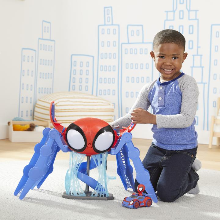Actual product image Hasbro Spidey and His Amazing Friends Web-Quarters Playset
