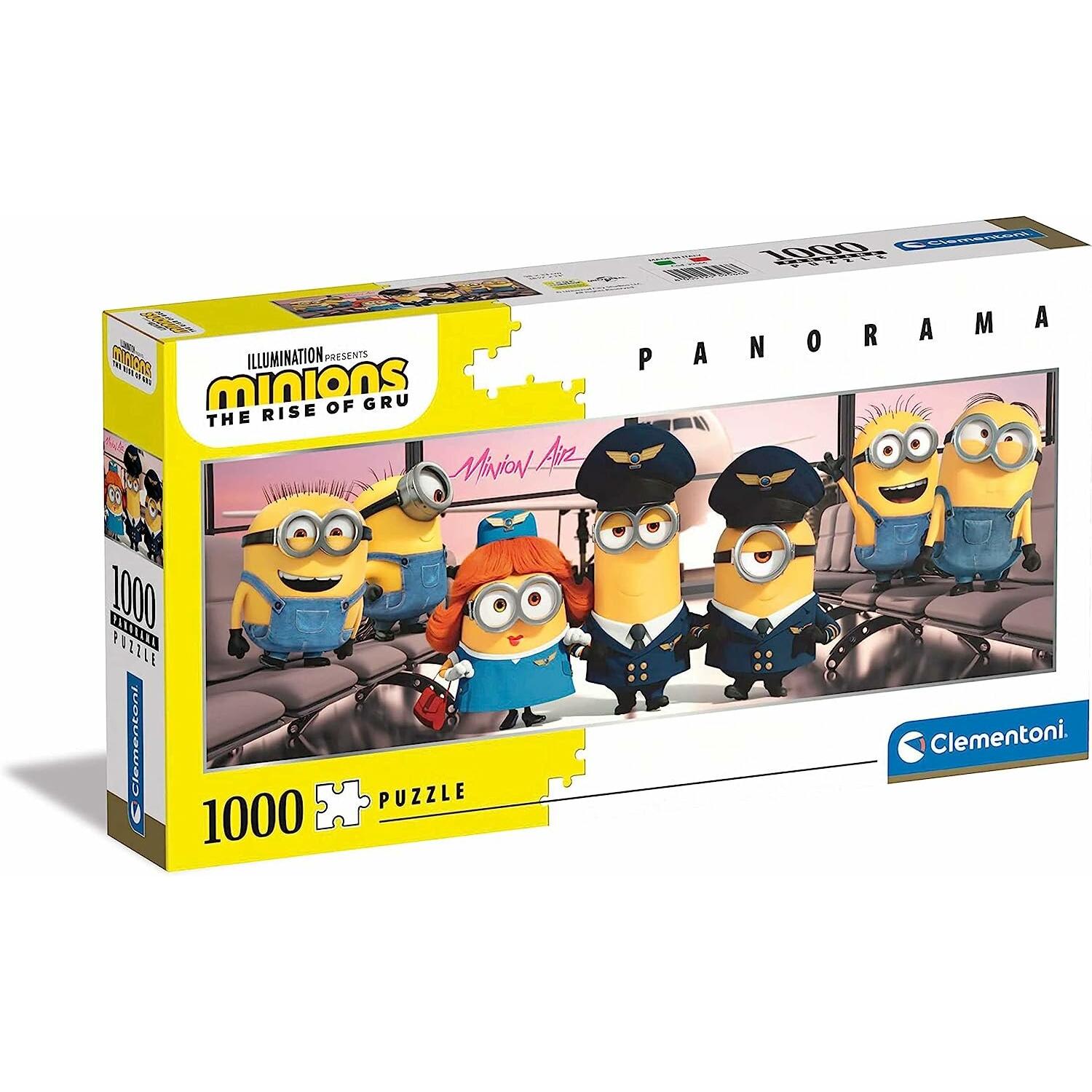 Clementoni Puzzle Panoramico 1000 Minions (1000 Pezzi)