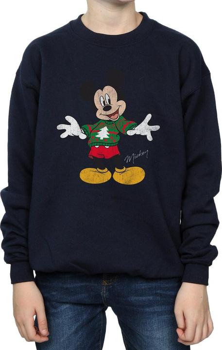 Actual product image Disney Boys Mickey Mouse Christmas Jumper Sweatshirt (152, 158)