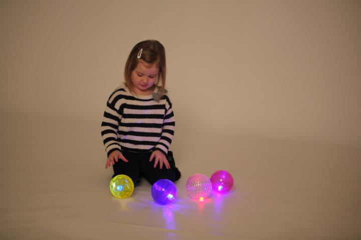 Actual product image TickiT Large Textured Sensory Flashing Ball Set