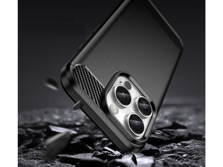 Actual product image Screenguard Carbon Brushed Soft TPU (Apple iPhone 16 Pro)