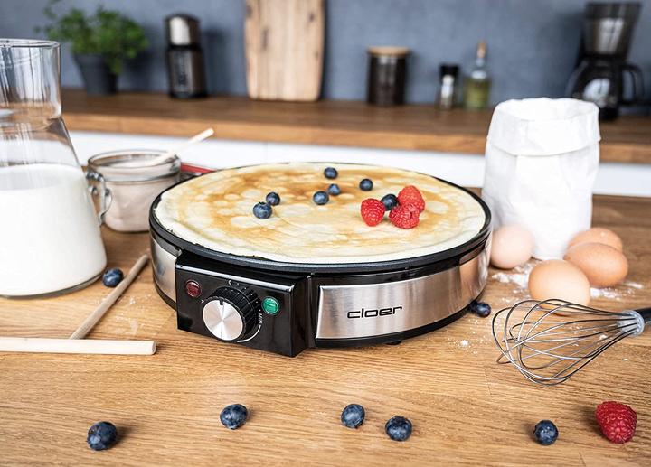 Image du produit Cloer 6630 Crêpière 2 crêpe(s), acier inoxydable