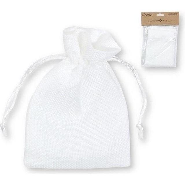 Penword Weisse Jutebeutel 10x15cm 6 Stk, Sac à poche