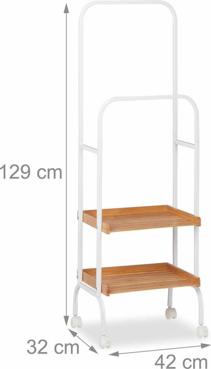 Immagine prodotto Relaxdays Carrello per legna da camino (46 x 39 x 89,5 cm)