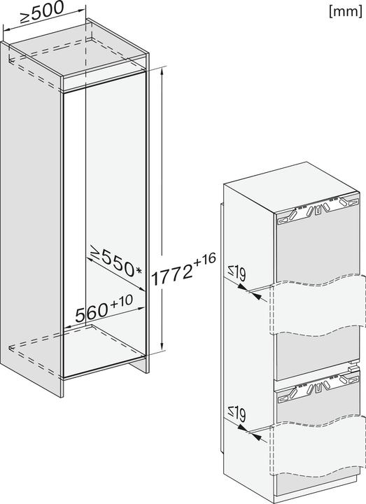 Image du produit Miele Combiné réfrigérateur/congélateur KFN 7795 C (246 l)